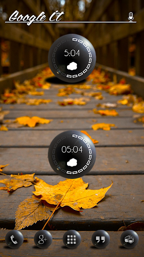 Black Globes Clock