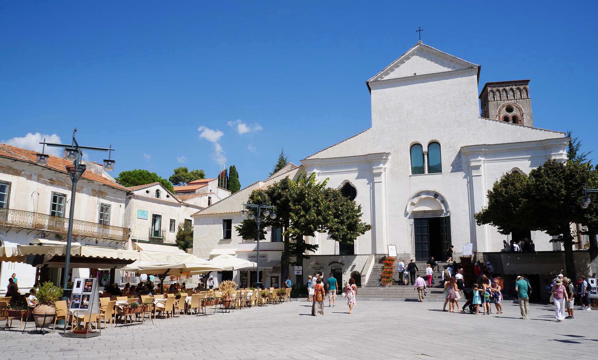 The town of Amalfi, Italy, centerpiece of the famed Amalfi Coast. 