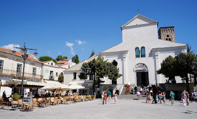 The town of Amalfi, Italy, centerpiece of the famed Amalfi Coast. 