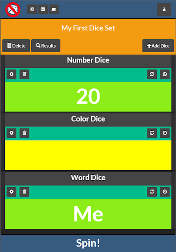 【免費娛樂App】No Dice (Dice Spinner)-APP點子