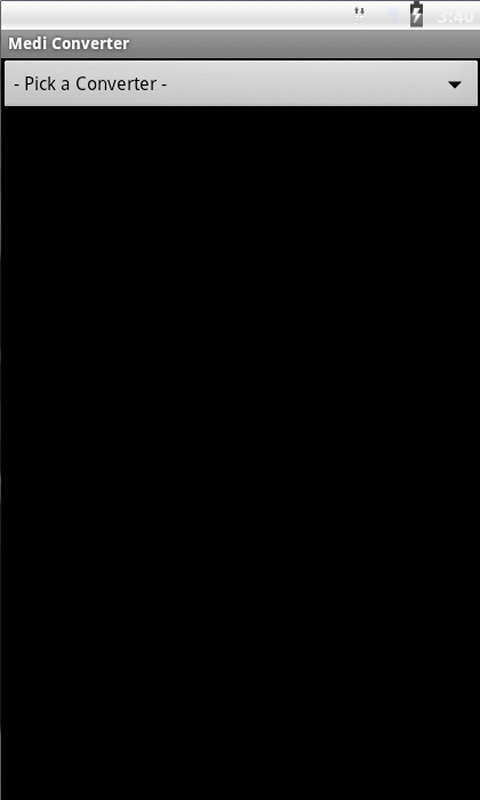 Medi Converter Screen 1