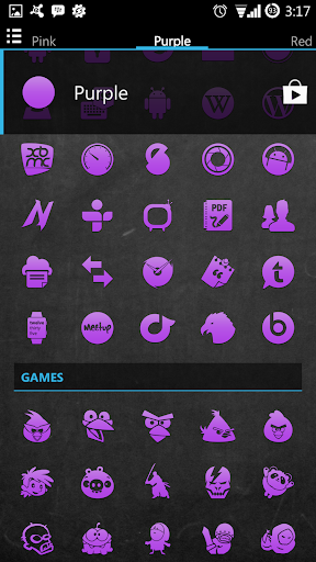 【免費個人化App】Purple Go Apex Nova Icon Theme-APP點子