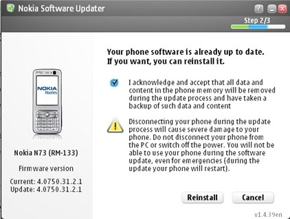 Nokia-Reinstall