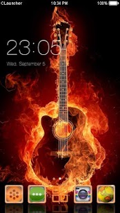 How to install Fire Guitar CLauncher Theme HD 4.8.6 mod apk for laptop