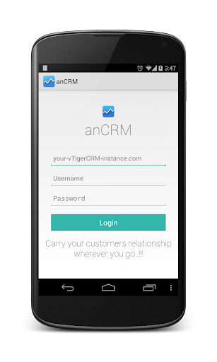 anCRM - vTiger CRM Client