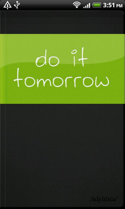 Do it (Tomorrow) Android