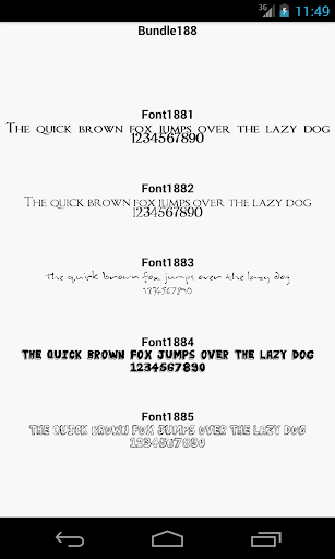 Fonts for FlipFont 188