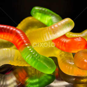 Gummy worms by Andro Zeledón - Food & Drink Candy & Dessert