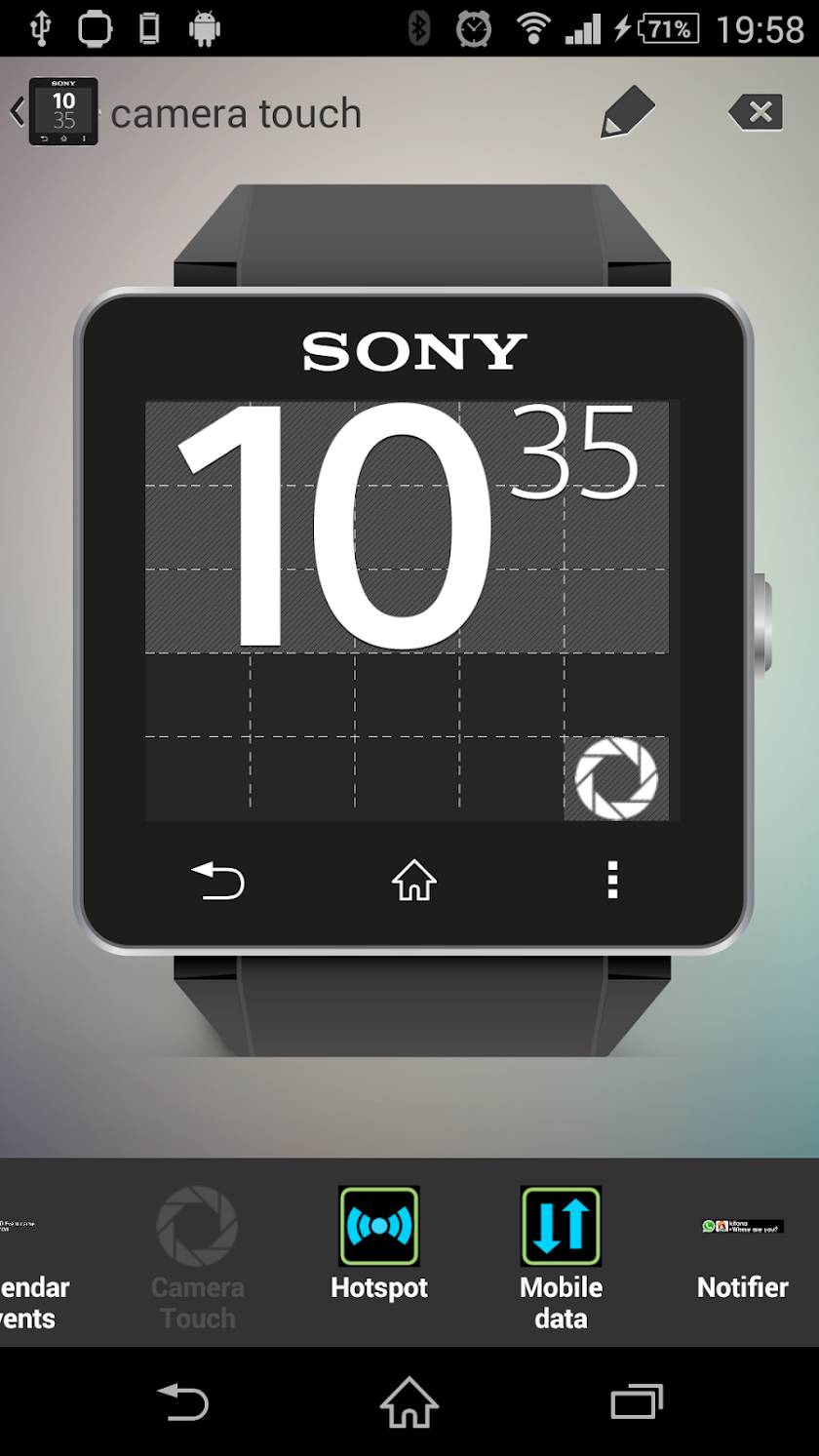 Camera Touch for SmartWatch Screen 2