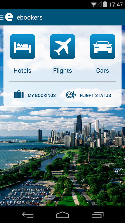 ebookers Hotel, Flights, Cars screenshot