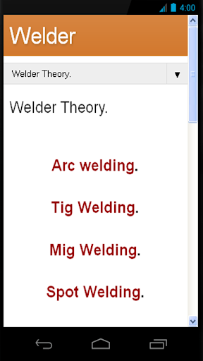 Welder Theory