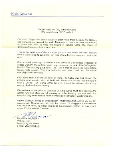 Nikki giovanni written works picture