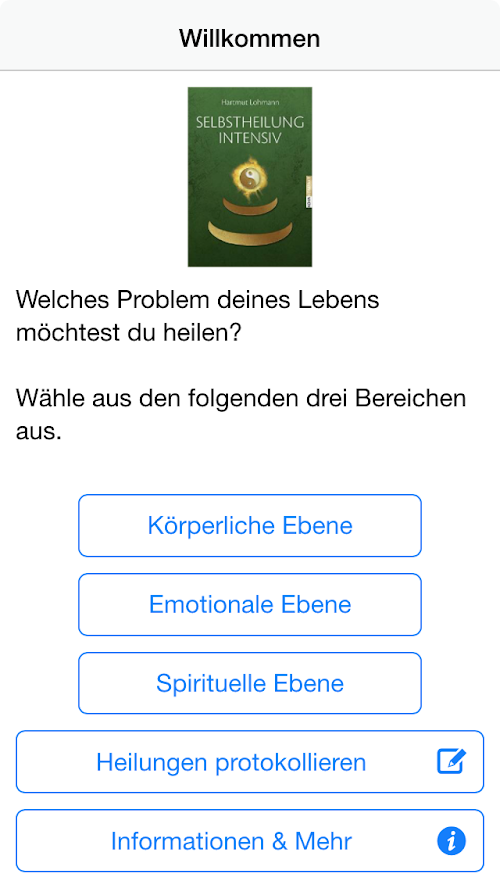 Android application Selbstheilung screenshort