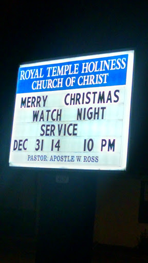 Royal temple Holiness Church of Christ