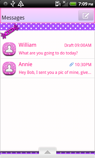 BubbleGumQT2 GO SMS THEME