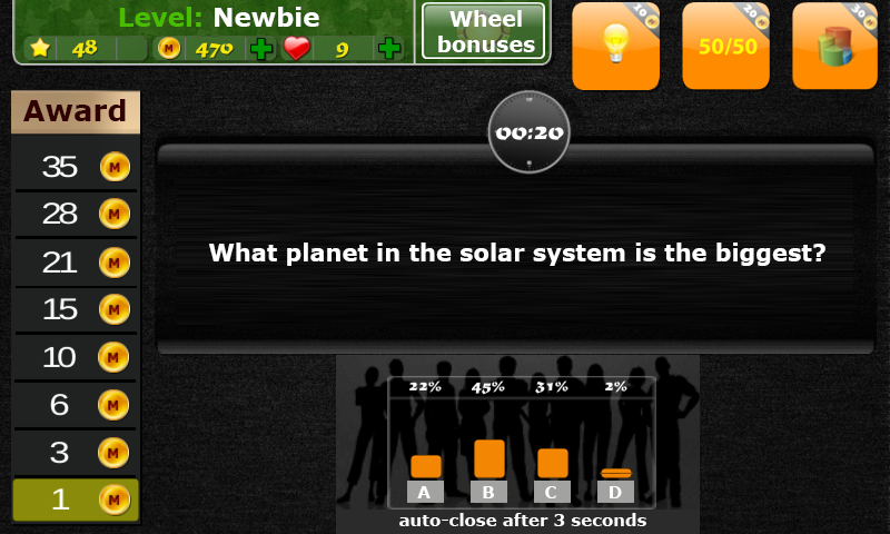 The Smartest – Duel Quiz Screen 1