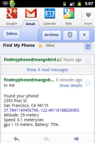 Find My Phone - screenshot