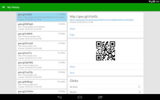 ดาวน์โหลด goo.gl URL ให้สั้นลง รุ่น 1.3.0 สำหรับ Android
