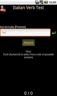 Download Italian Verb Test Lite APK for PC