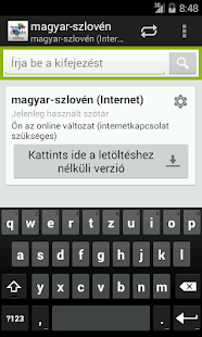 Hungarian-Slovenian Dictionary Screenshots 0