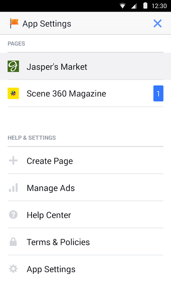    Facebook Pages Manager- screenshot  