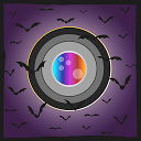 Halloween photo editor mobile app icon