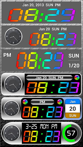 Rainbow Clock Widget NEO