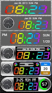 Rainbow Clock Widget NEO