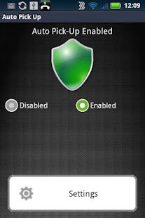 Android application Auto Pick-Up the Phone screenshot