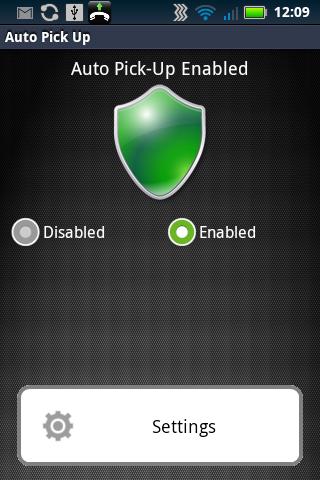 Android application Auto Pick-Up the Phone screenshort