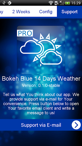 【免費天氣App】14 Days Bokeh Blue Weather PRO-APP點子