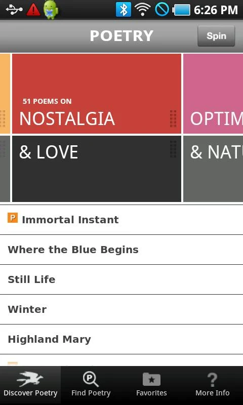    POETRY from Poetry Foundation- screenshot  