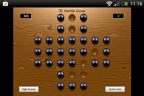 Android application Marble Solitaire screenshort