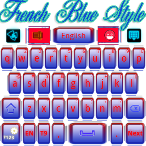 GO Keyboard French Blue Style LOGO-APP點子