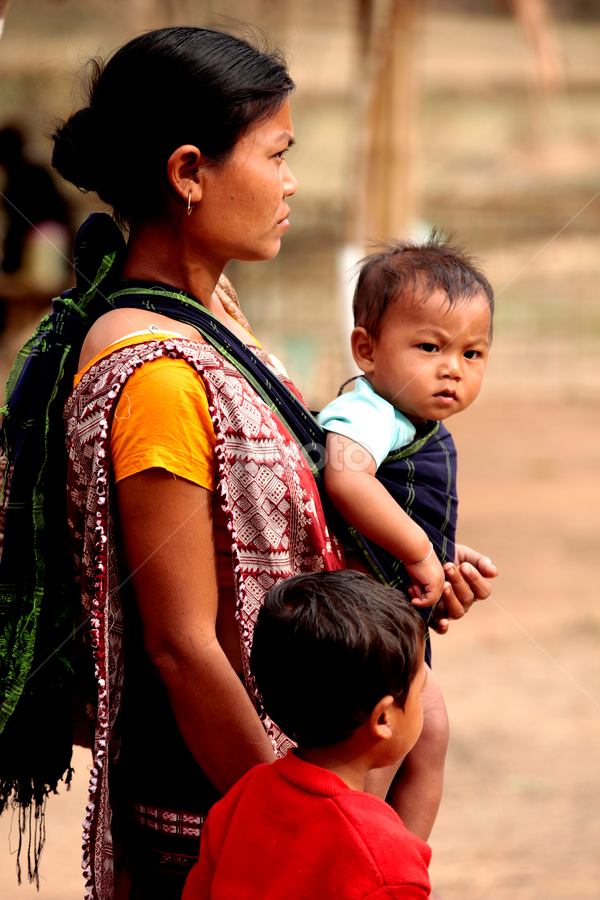 waiting by Anjali Borah - People Family