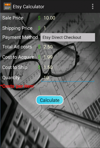 Profit Calc for Etsy