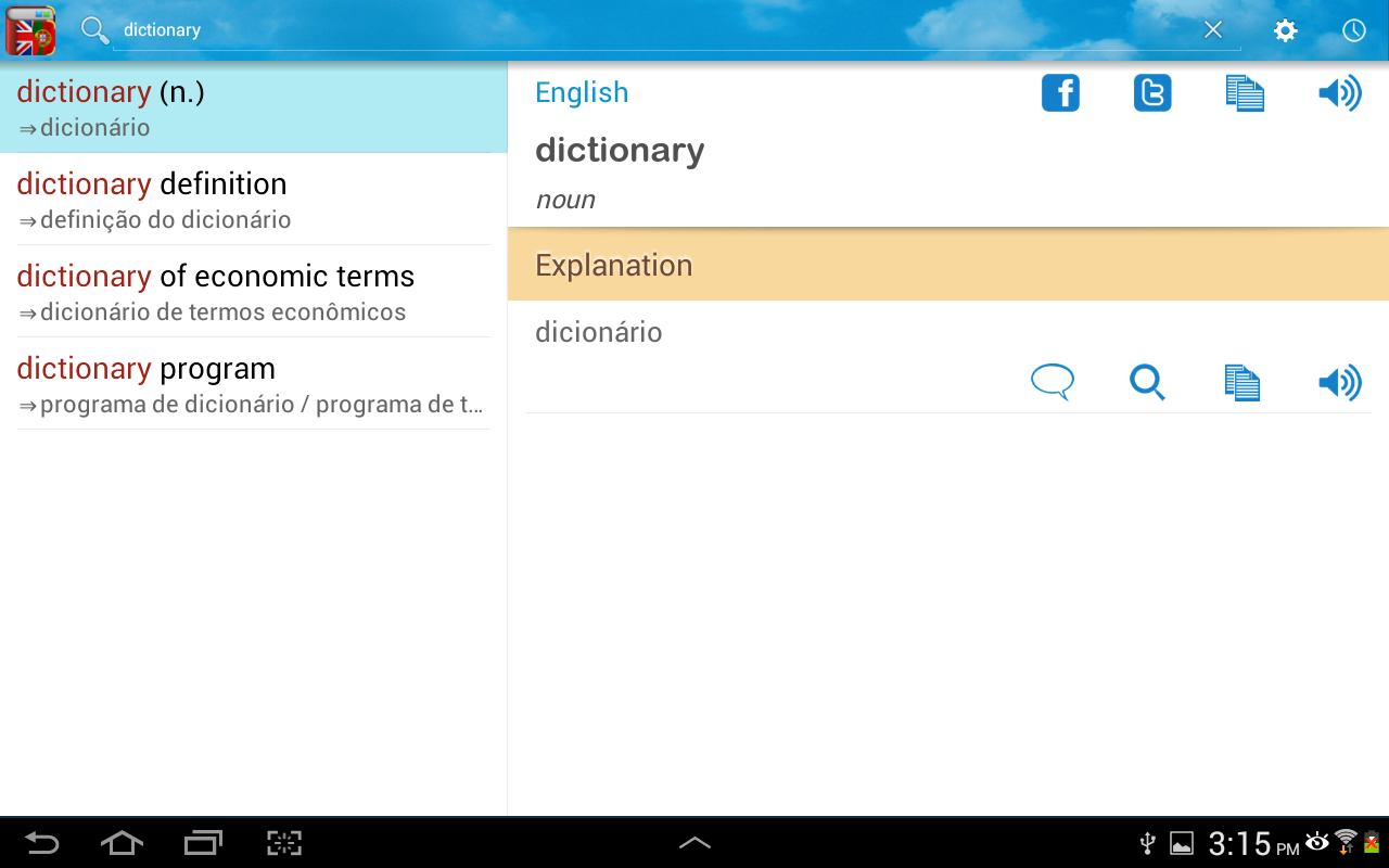 Portuguese English Dictionary Android Apps on Google Play