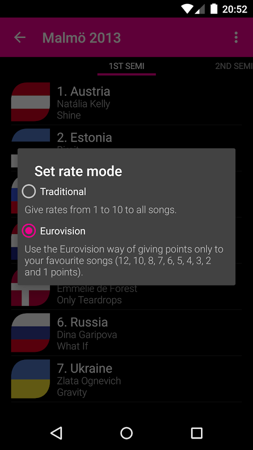 the chosen app for android
