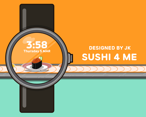 Sushi 4 Me watchface by JK