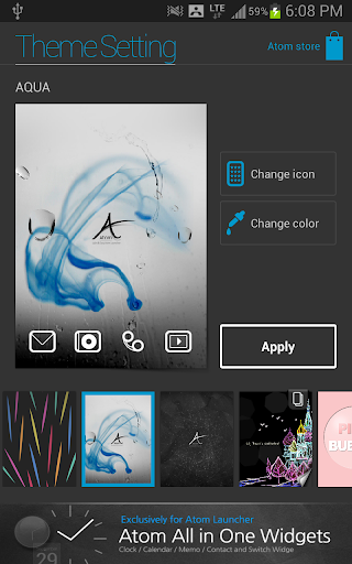 【免費個人化App】Aqua Atom [1.0 Offical theme]-APP點子