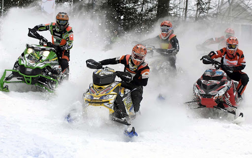 Snowmobile Mountain Racing