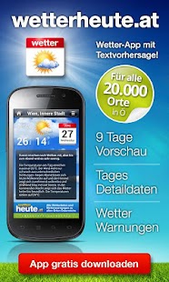 wetterheute.at Österreich screenshot for Android
