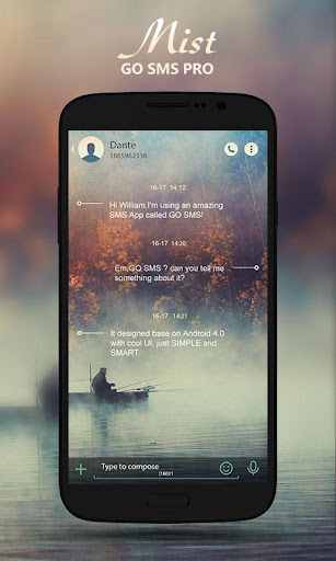 GO SMS PRO MIST THEME