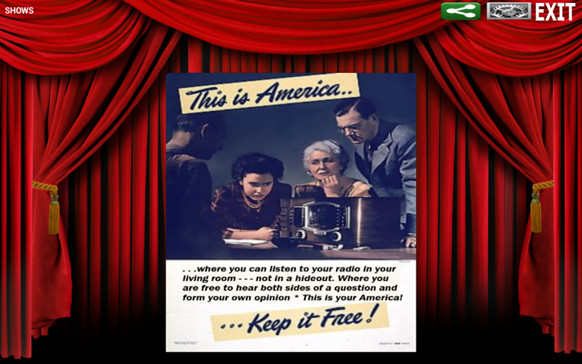 FlashOTR: Old Time Radio Screen 2