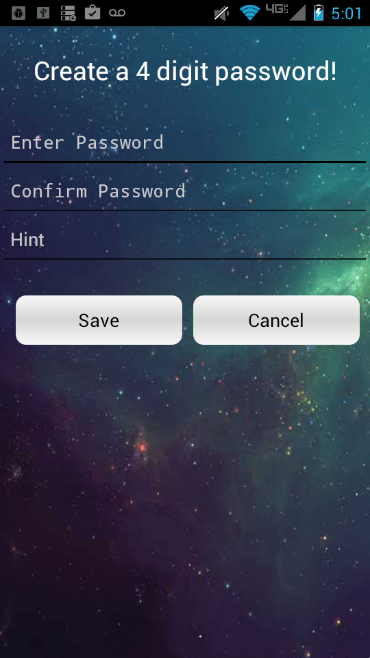 Android application App Lock - Keypad screenshort