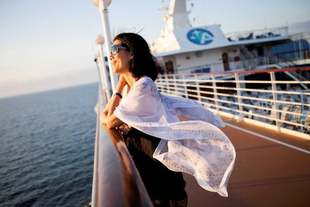 Azamara-Quest-on-deck - Enjoy the ocean breeze while taking in the horizon when you sail with Azamara.