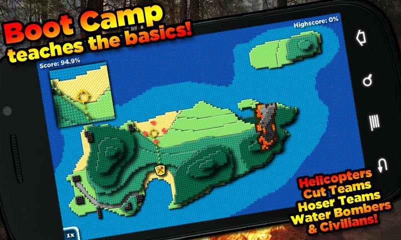 Android application FireJumpers - Wildfire RTS screenshort