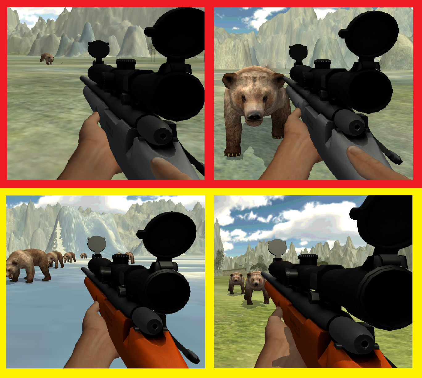 Android application BEAR HUNTER SNIPER SURVIVAL screenshort