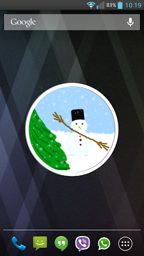 Winter Clock Widget