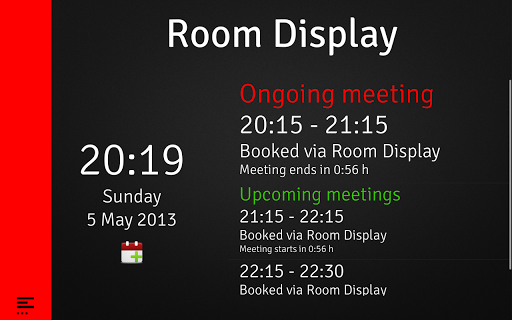 Room Display 3: Book a Meeting